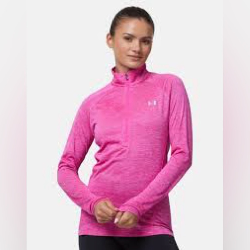 Under Armour Women's Bright Pink Long Sleeve Top